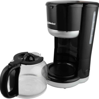 Nobel Coffee Machine Black 1.5 Litre 12 Cups Auto Keep Warm Function Boiling Dry Protection Dishwasher Safe NCM10