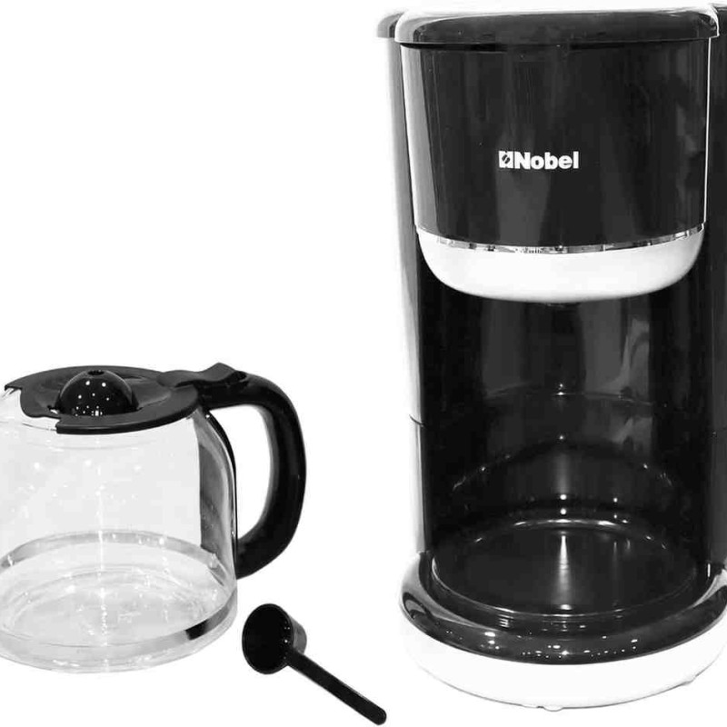 Nobel Coffee Machine Black 1.5 Litre 12 Cups Auto Keep Warm Function Boiling Dry Protection Dishwasher Safe NCM10
