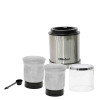 Nobel Portable Coffee Grinder 75 Gm Stainless Steel Jar and Transparent main cover  1Pc Dry & 1Pc Wet Grinder Jar NB805