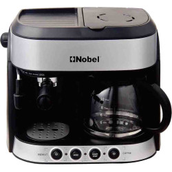 Nobel Coffee Machine 1.25 Liter Espresso & Americano With Steam Pump, NCM13