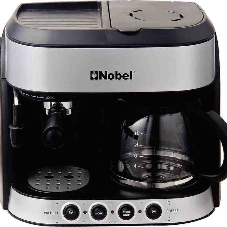 Nobel Coffee Machine 1.25 Liter Espresso & Americano With Steam Pump, NCM13