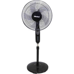 Nobel 16 Inch 90 Degree Oscillation Stand Fan with Multi Speed Function and Dual Frequency, 3 Blades with Air Vortex Technology NF140