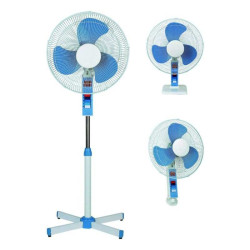 Nobel 3-in-1 Stand 16" Fan , 3-Speed, 85° Oscillation, Copper Motor, Polypropylene Blades, Strong Airflow, Quiet Operation, 1200 RPM, 60W NF311