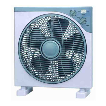 Nobel 12" Blade Box Fan, 3 Speed, Oscillation, Copper Motor, 5 Polypropylene Blade, 60-Minute Timer, Strong Airflow, Quiet Operation, 1200 RPM, 60W NBF12