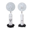 Nobel 16" Blade Rechargable Mist Standing Fan, Wide Oscillation, 4 Stack Bright LED -NF777MRC