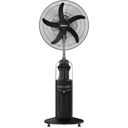Nobel 16" Fan Blade RECHARGEABLE Mist Standing Fan, Wide Oscillation with 4 Stack Bright LED 60 Hours Battery Life (Low Light), 30 Hours Battery Life (High Light) NF888MRC