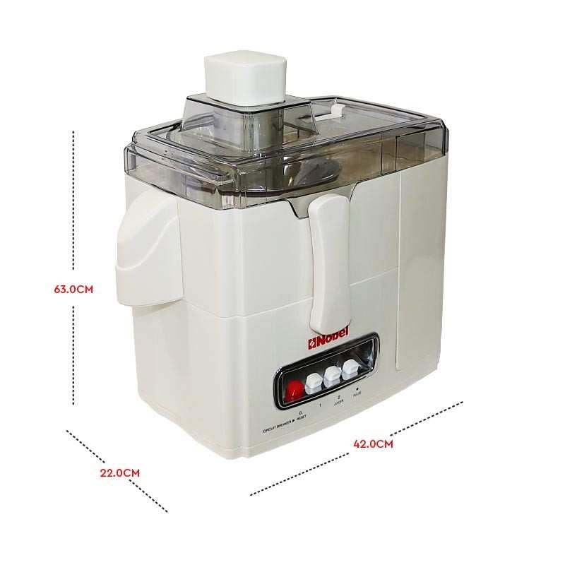 Nobel 10 in 1 Juicer Food Factory with 1 Litres Piano Switch Multi Speed Knob Switch and Citrus Juicer, Meat Grinder 400W NFP888