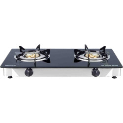 Nobel Gas Stove with Dual Gas Burner, 1 x 90mm Single Burner (3,0kW) + 1 x 90mm Double Burner (3,5kW) with Glass Black Brass Glass Top Auto Ignition Double Burner NGT2111 Nobel Gas Stove with Dual Gas Burner, 1 x 90mm Single Burner (3,0kW) + 1 x 90mm Double Burner (3,5kW) with Glass Black Brass Glass Top Auto Ignition Double Burner NGT2111
