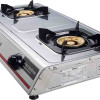 Nobel Gas Stove Stainless Steel Brass Auto Ignition Double Burner Brass Middle Burner NGT2005