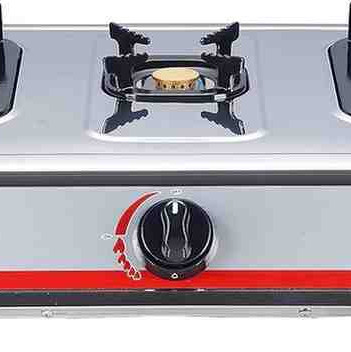 Nobel 3 Gas Burner/3 Brass Burners Gas Stove Stainless Steel Enamel Porcelain Trivet Auto Ignition Tripple Burner NGT3001