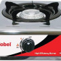 Nobel Nobel Gas Stove Single Gas Burner/Single Brass Burner, Stainless Steel Body Enamel Porcelain Trivet  NGT1001