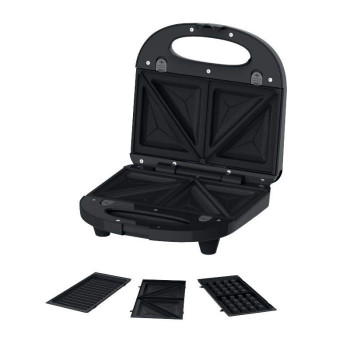 Nobel Sandwich Plate, Grill Plate & Waffle Plate with Fixed Temperature Control and LED Power Indicator NSM30G