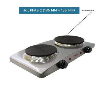 Nobel Hot Plate Stainless Steel Double NHP402SS