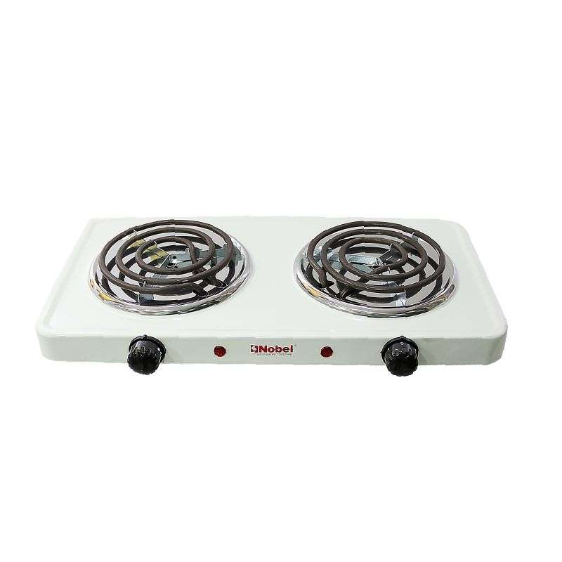 Nobel Hot Plate White Double NHPS002