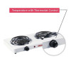Nobel Hot Plate White Double NHPS002