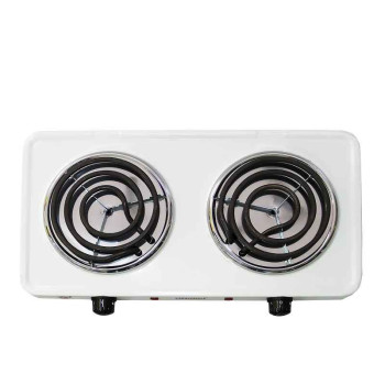 Nobel Hot Plate White Double NHPS002