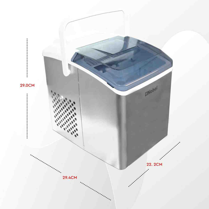 Nobel Ice Cube Maker 10 Kgs Ice Capacity 150W NIM13S