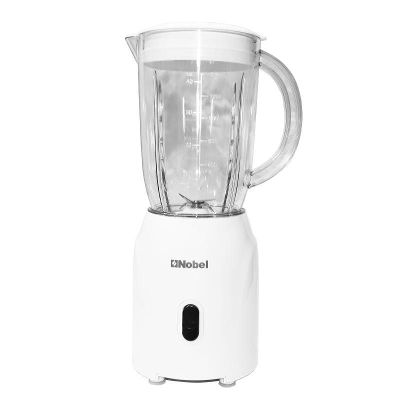 Nobel Table Top Blender White 1.2 Litre  Grinder Cup Stainless Steel Blade NB111L