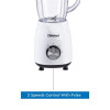 Nobel Table Top Blender White 1.2 Litre  With Grinder & Chopper  NB112L