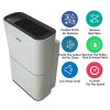 Nobel Air Purifier White 48M2 Area To Clean 3 Filters 4 Speed Led Indicator NAP400
