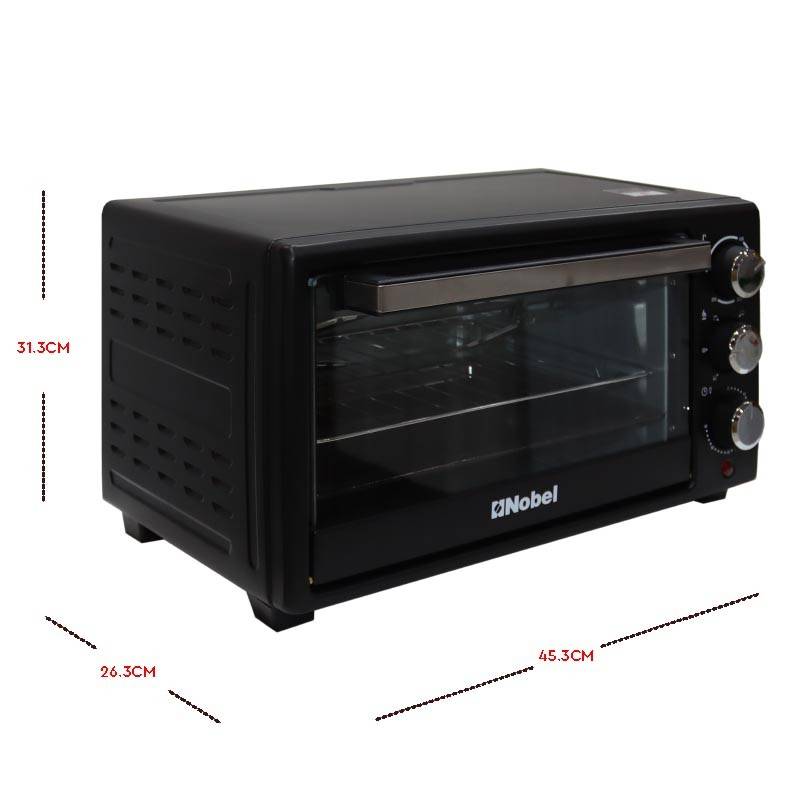 Nobel Electric Oven 18 Litres Capacity,  Rotisserie, Inner Lamp, Stainless Steel Heating Element NEO20