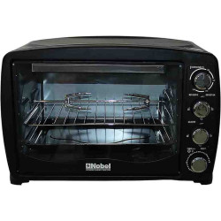 Nobel 45 Litre Electric Oven 60 Minutes Timer with Bell, Rotisserie & Inner Lamp Stainless Steel Handle,  NEO45