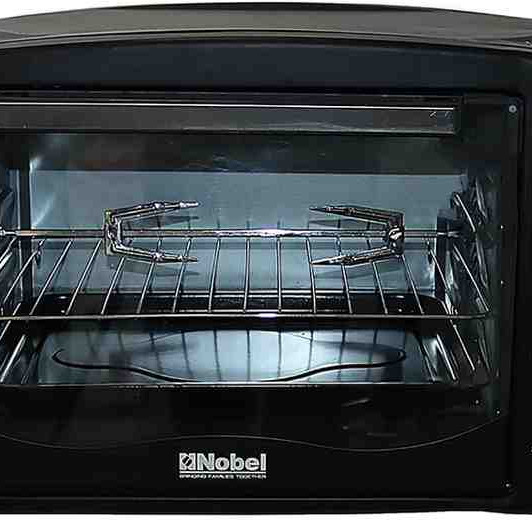Nobel 45 Litre Electric Oven 60 Minutes Timer with Bell, Rotisserie & Inner Lamp Stainless Steel Handle,  NEO45