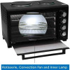 Nobel 45Litres Electric Oven with 2 Hot Plate and 4 Knob Control, Rotisserie Convection Fan & Inner Lamp, Dual Hot Plate on Top NEO50HP