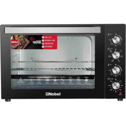 Nobel 7 in 1 | 120Liters Electric Oven with 4 Control Knobs, and Double Glass, 70-250° AdjustableTemperature Control, 120 Min Timer With Bell Ring, 2M Shape Heating Elements, 2800W NEO135PRO