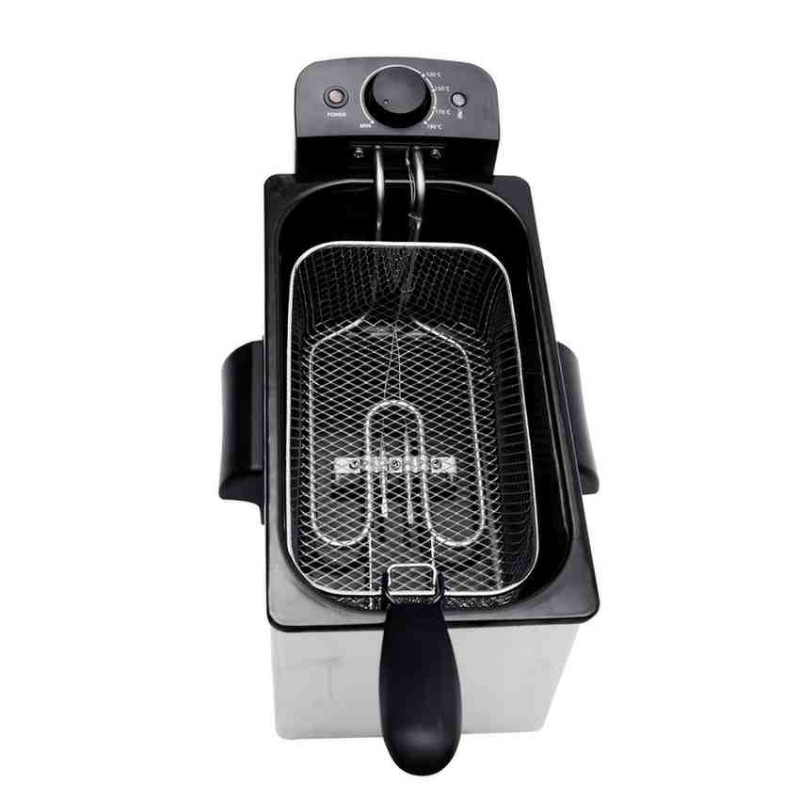 Nobel Deep Fryer 3Ltr Capacity with 700g Frying Capacity and has Detachable Enamel Oil Tank,Plastic Lid with Stainless Steel and Filter NDF7G