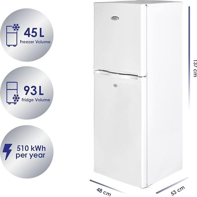 Super General 190L Double Door Refrigerator-Freezer SGR198HE
