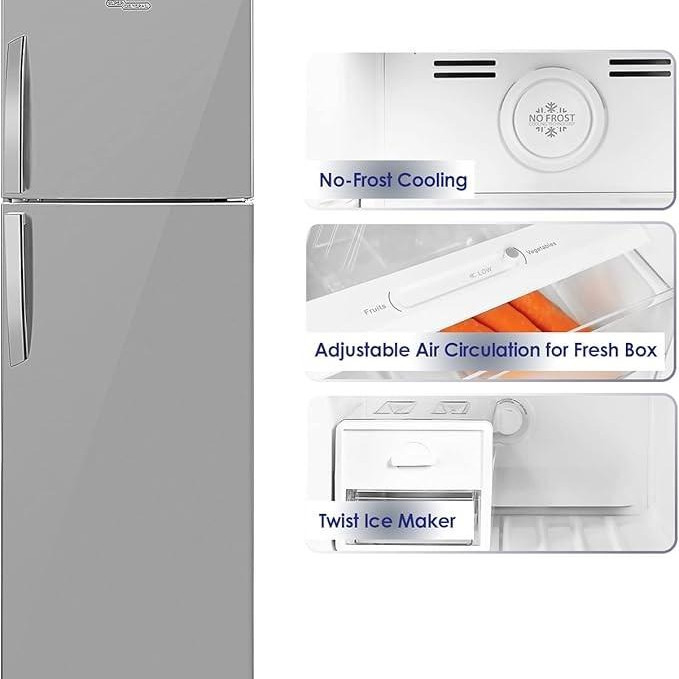 Super General 360L Double Door Refrigerator-Freezer SGR360i
