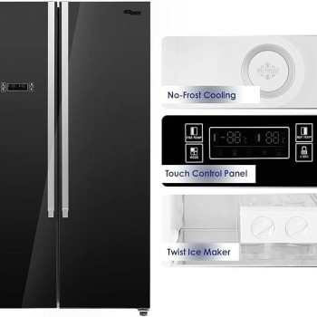Super General 600L Gross Side-By-Side Refrigerator-Freezer, SGR860SBS