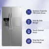 Super General 700L Side-By-Side Refrigerator-Freezer, Water Dispenser, Digital Control, SGR897SBS