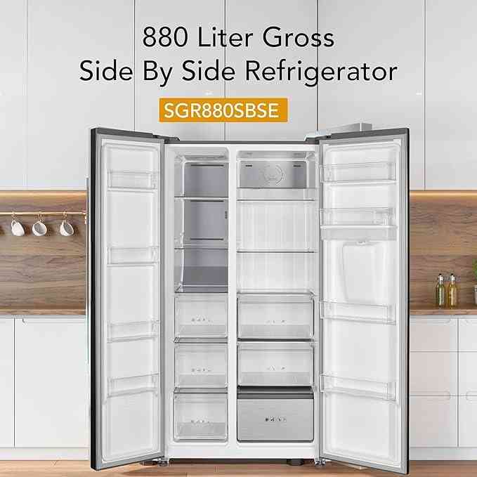 Super General 880L Side By Side Refrigerator SGR880SBSE