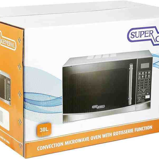 Super General 30L Microwave Oven SGMG934RCS, Multi-Functional Microwave with Grill