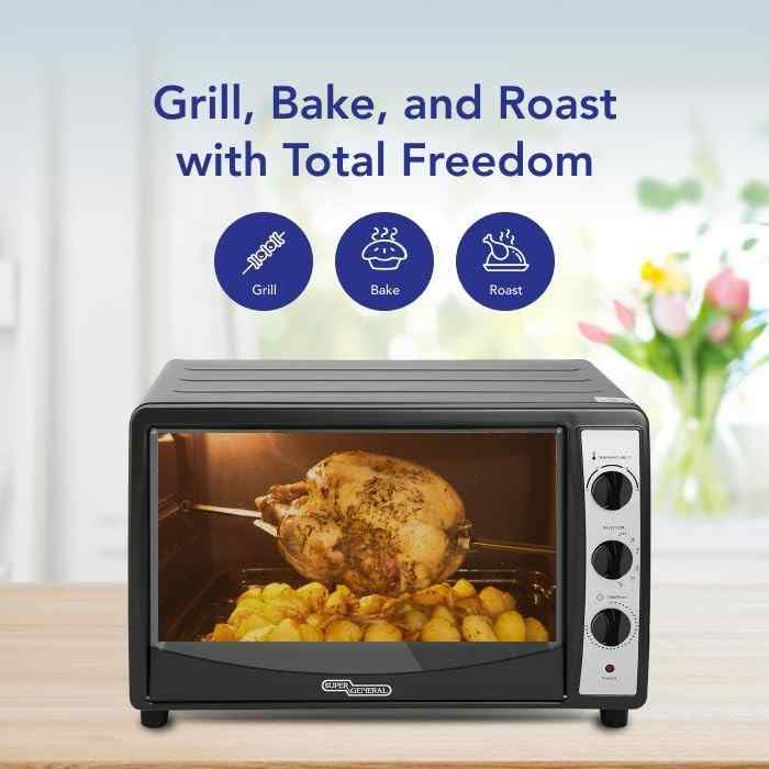 Super General 46L Electric Oven SGEO046KRC, Multi-Cooking Function