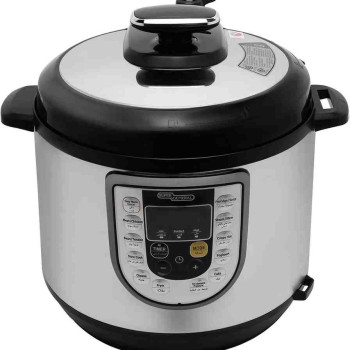Super General 6 Liter Stainless Steel Pressure Cooker, Electric Cooker with Digital Display SGEC60DM